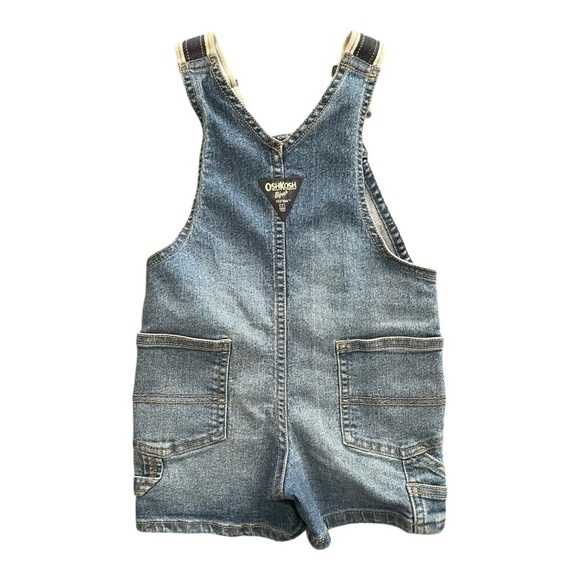 OshKosh B'gosh Blue denim Overalls Shorts Size: 2T - Picture 2 of 7